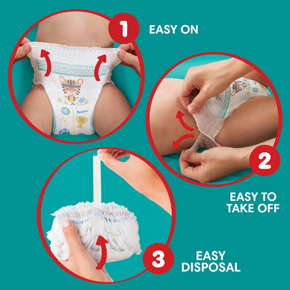 image 1 of Pampers Baby-Dry Nappy Pants Size 6+ Jumbo+ Pack 52 Pack