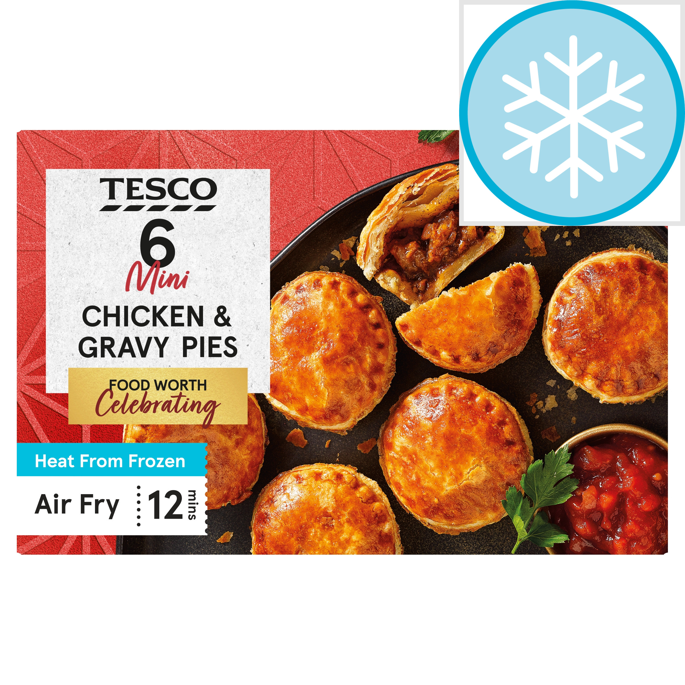 Tesco 6 Mini Chicken & Gravy Pies 200g