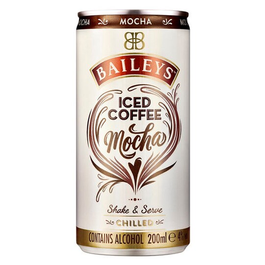 Baileys Iced Coffee Mocha Can Premix 200Ml Tesco Groceries