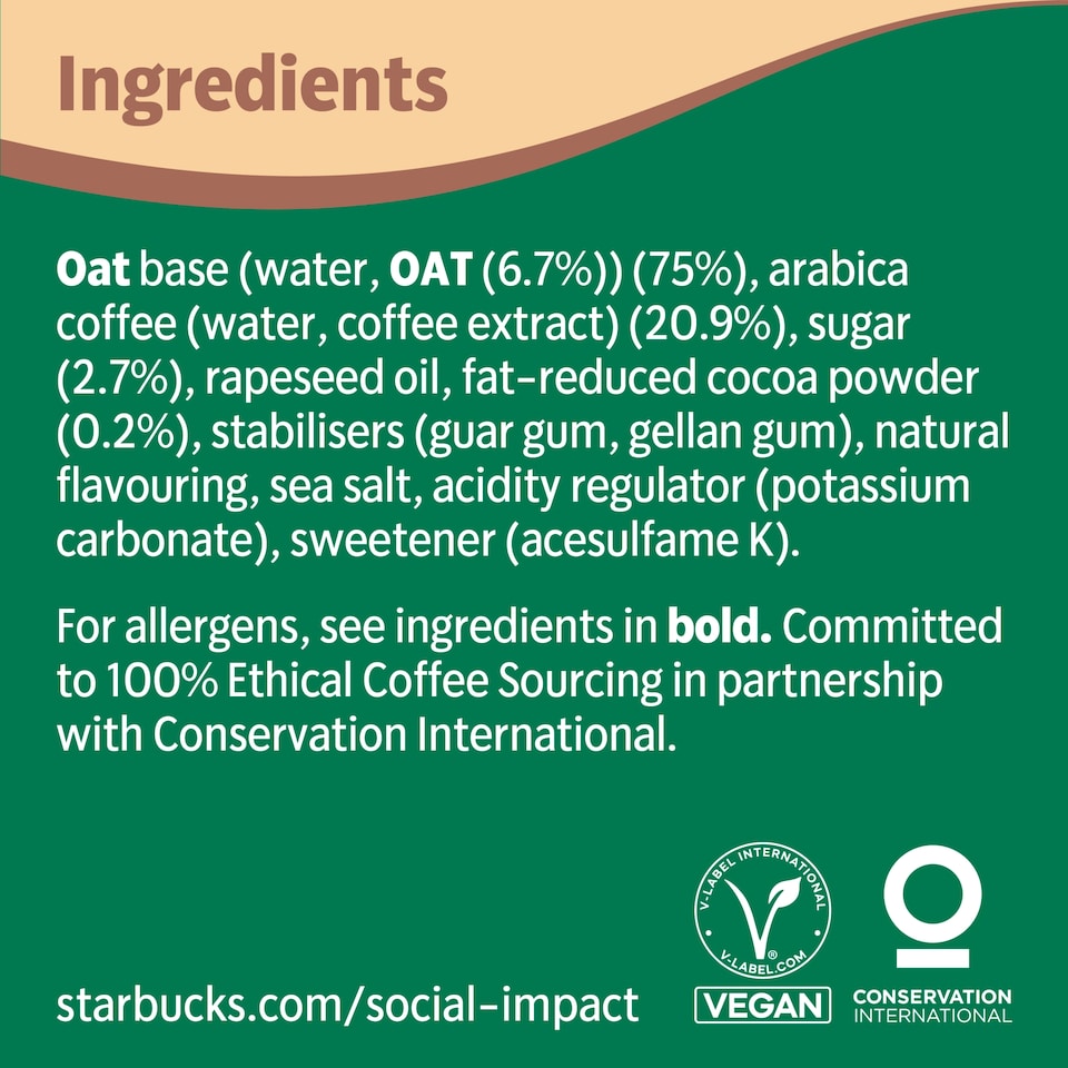 image 1 of Starbucks Oat Cappuccino Iced Coffee 220ml