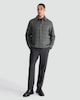 image 2 of F&F Check Print Zip Up Jacket with Wool in Grey
