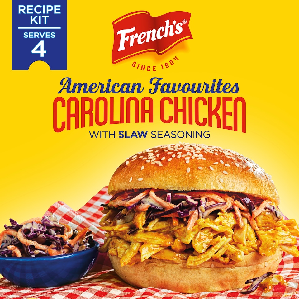 image 1 of French's Carolina Chicken with Slaw Seasoning Recipe Kit 95G