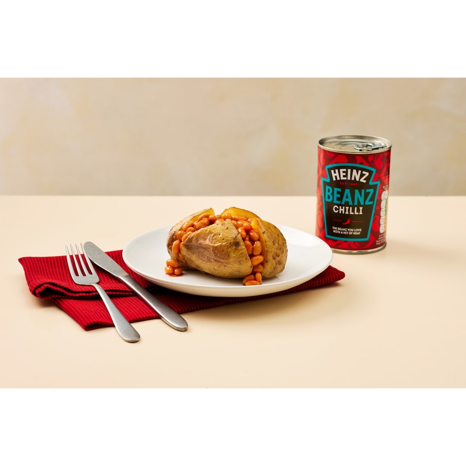 image 1 of Heinz Baked Beans Fiery Chilli Beanz 390G