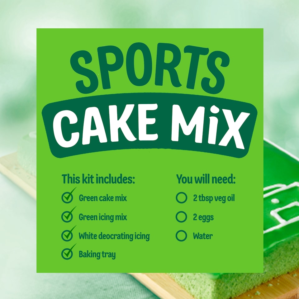 image 1 of Dr. Oetker Customise & Create Sports Cake Mix 443g