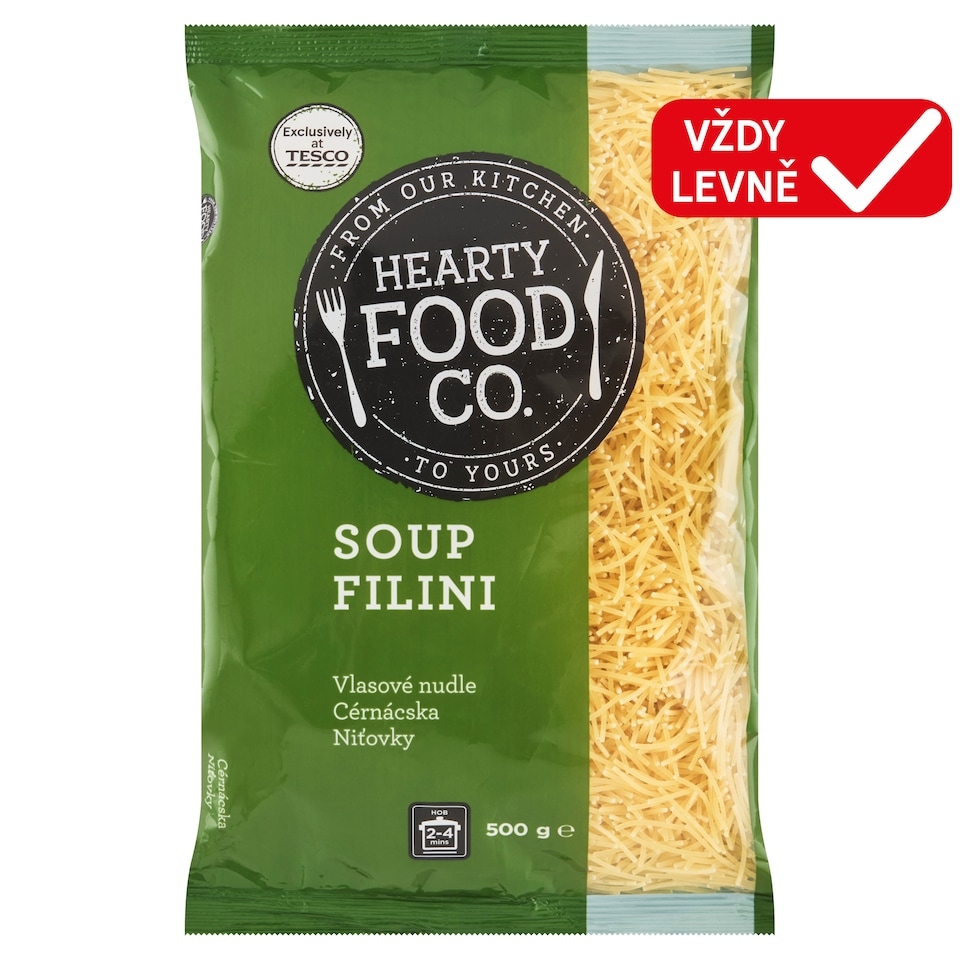 Hearty Food Co. Vlasové nudle 500g