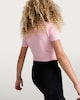 image 2 of F&F Active Girls Cropped Short Sleeved T-Shirt in Pink