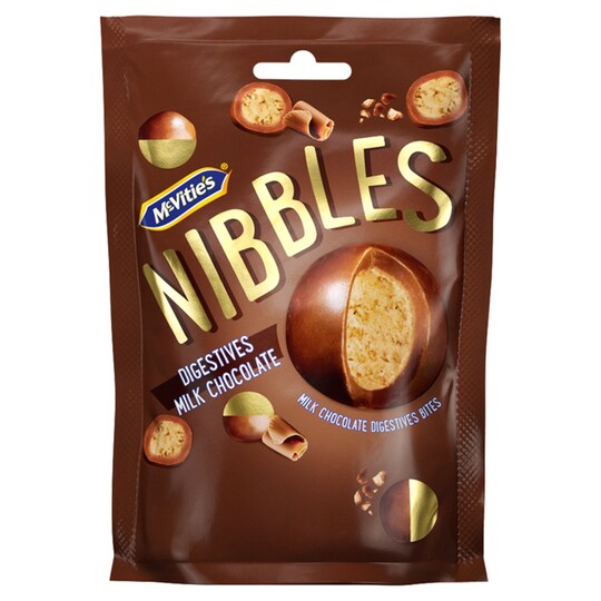 Mcvities Digestive Nibbles Milk Chocolate 120G Tesco Groceries