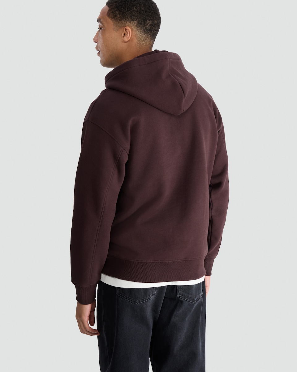 image 1 of F&F Heavyweight Kangaroo Pocket Oversized Hoodie in Purple