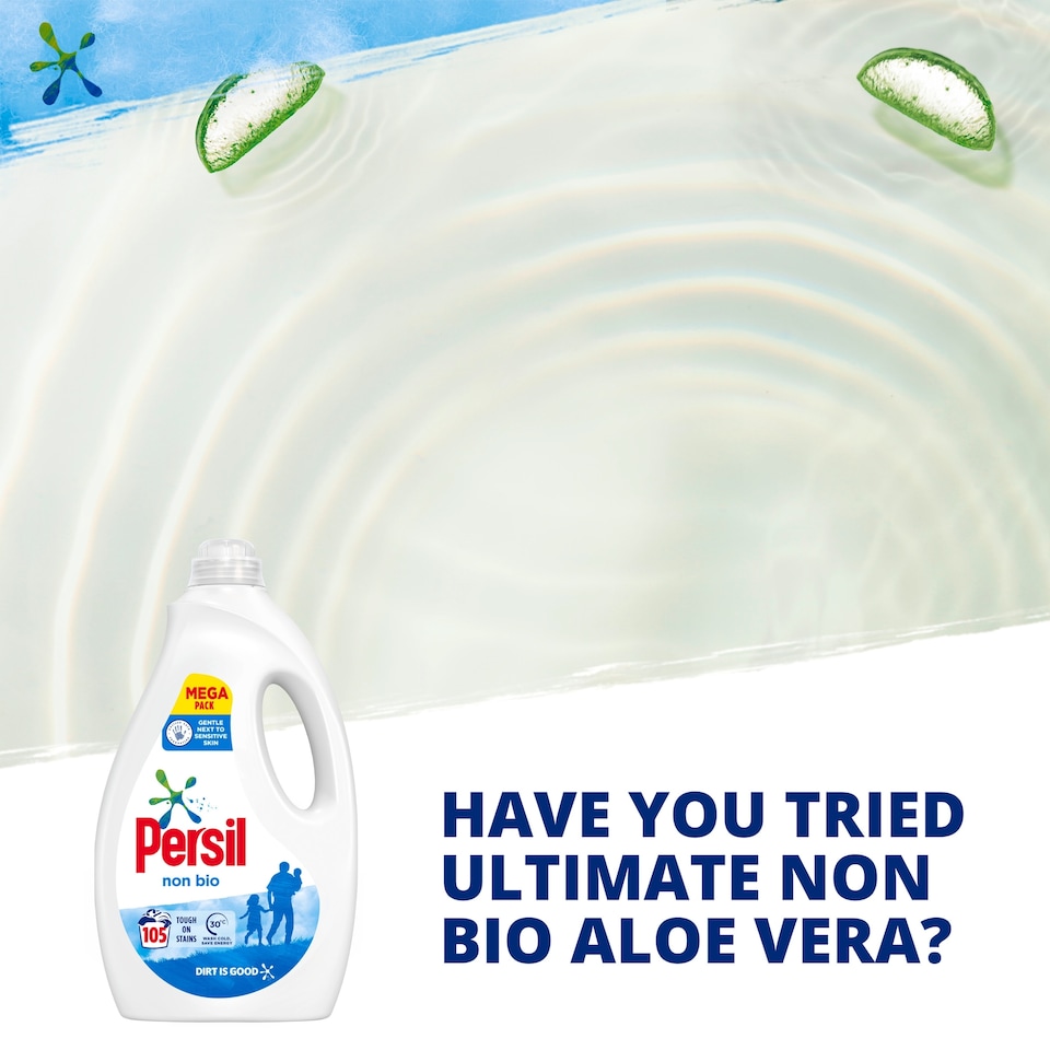 image 1 of Persil Non Bio Laundry Washing Liquid Detergent 105 Washes 2835ml