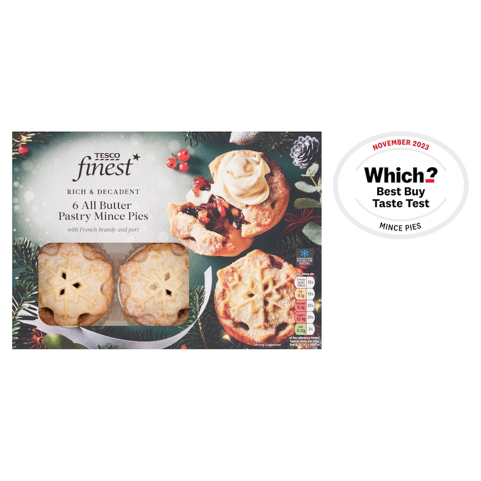 image 1 of Tesco Finest Mince Pies 6 Pack