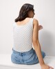 image 4 of F&F Polyamide Polka Dot Bodysuit in Multi White