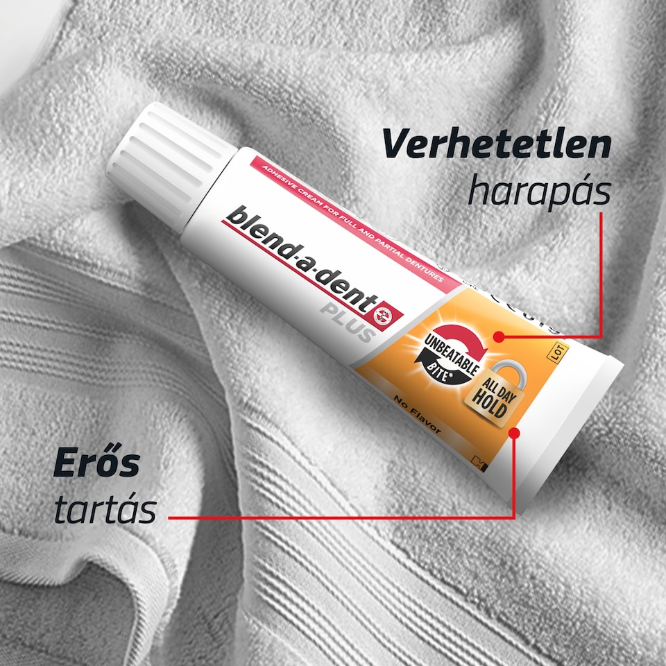 image 1 of Blend-a-dent Plus Unbeatable Bite Adhesive Cream For Full & Partial Dentures 40ml