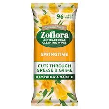 Zoflora Springtime Antibacterial Multi Surface Cleaning Wipes 96