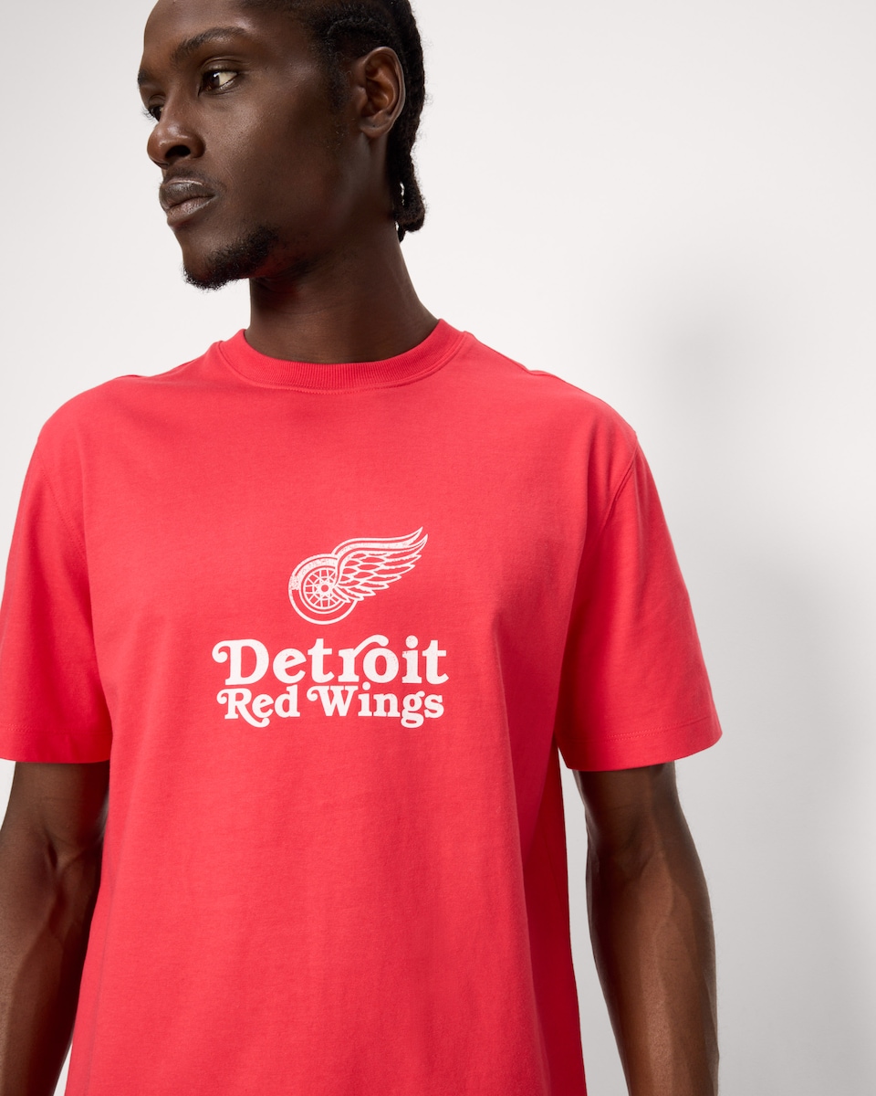 image 1 of NHL Pure Cotton Printed T-Shirt in Red