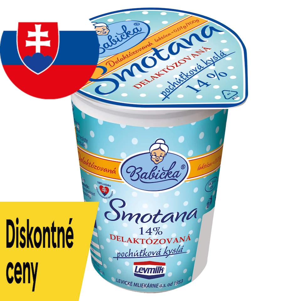Babička Sour Cream 14 % Delacto 200 g