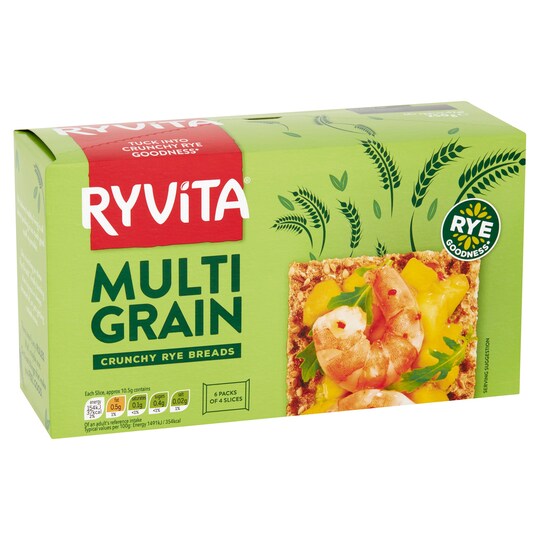 Ryvita Multigrain Rye Bread 250G Tesco Groceries
