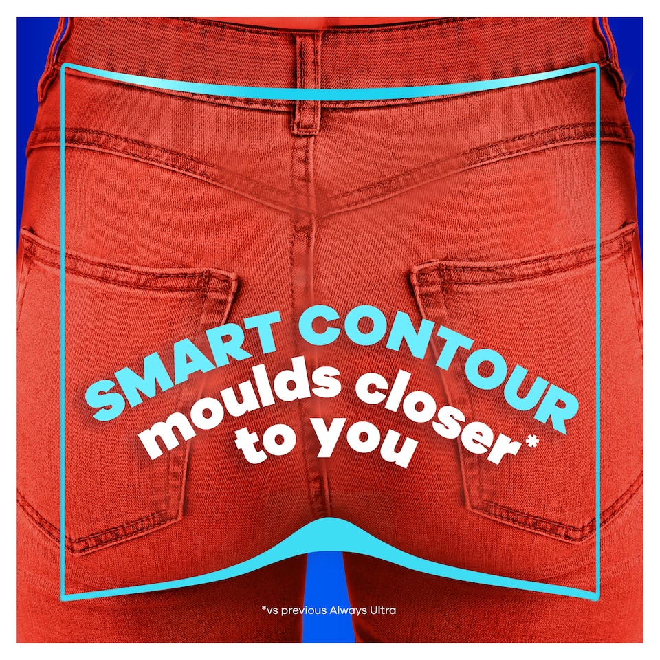 image 1 of Always Ultra Day & Night Sanitary Towels Size 3 Wings 18 Pack