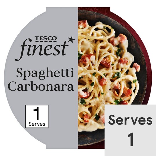 Tesco Finest Spaghetti Carbonara 400G Tesco Groceries