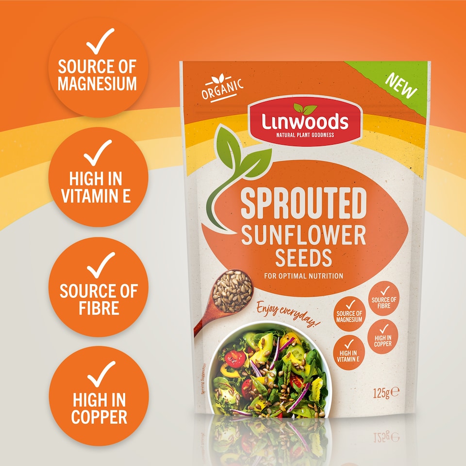 image 1 of Linwoods Organic Sprouted Sunflower Seeds 125g