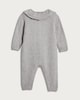 image 2 of  F&F x Samantha Faiers Knitted Ruffle Collar Romper in Grey