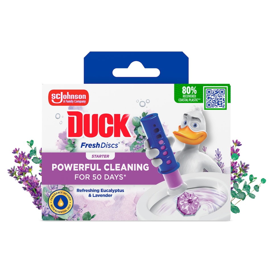 image 1 of DUCK STARTER KIT FRESH DISCS LAVENDER & EUCALYPTUS 36ML