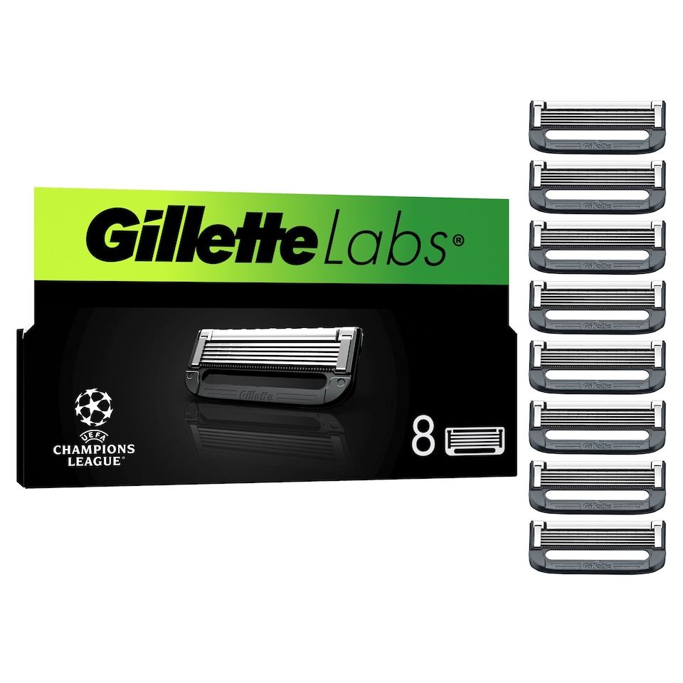 image 1 of Gillette Labs Men's Razor Blades Refills 8 Pack