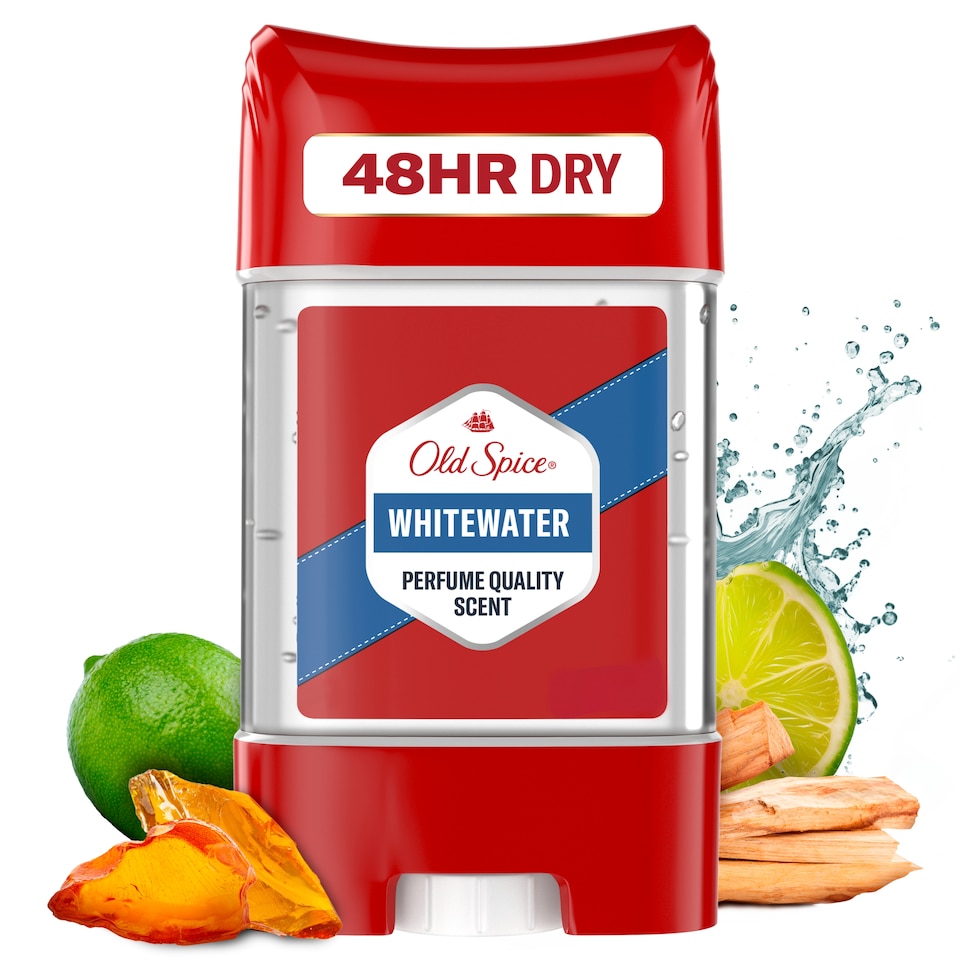 obrázok 1 z Old Spice Whitewater Tuhý Antiperspirant a Dezodorant V Priezračnom Géli 70 ml