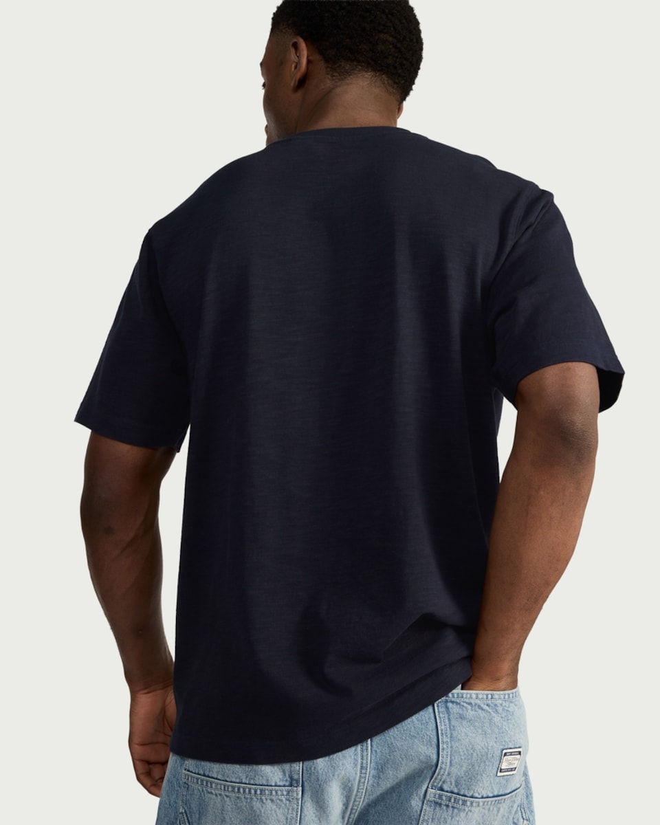 image 1 of RDA Pure Cotton Pocket Detail T-Shirt in Navy