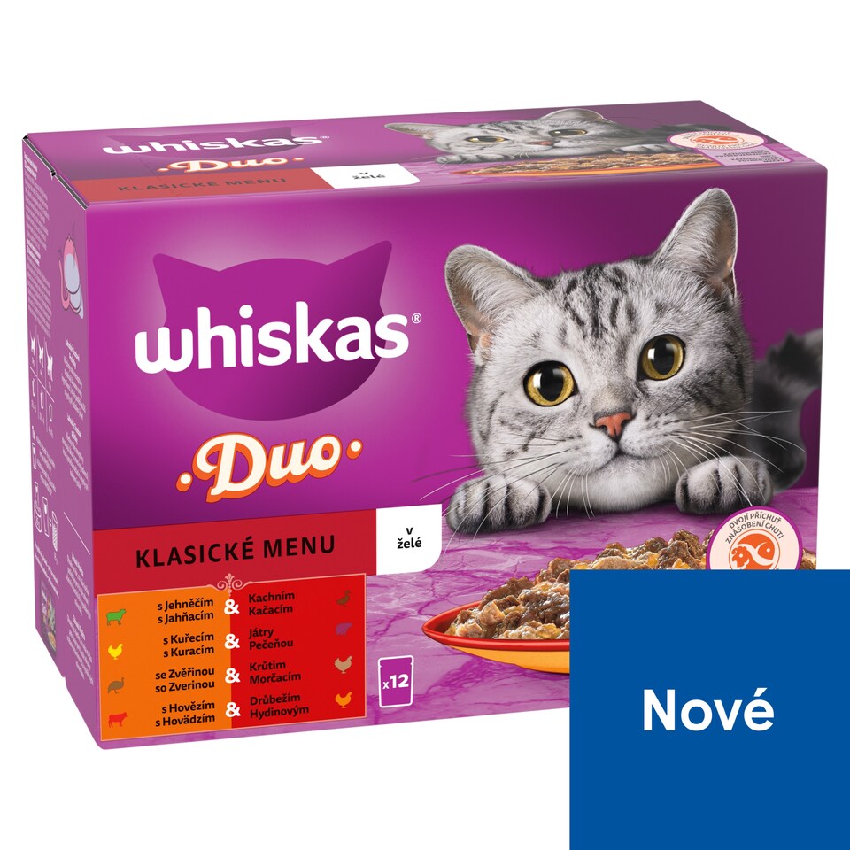 Whiskas Duo klasické menu v želé 12 x 85g (1,02kg)