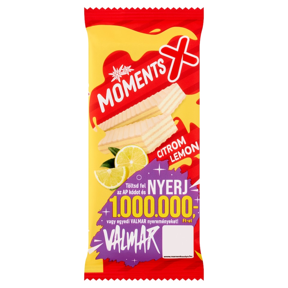 Moments X citromos krémmel töltött ostyaszelet 42 g  1. kép