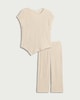 image 4 of F&F Girls 2-Piece Textured Set in Neutral