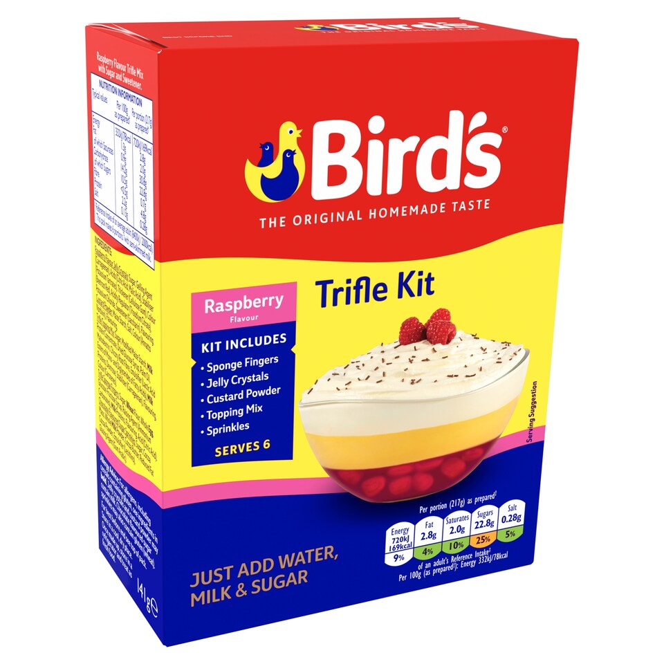 image 1 of Birds Trifle Kit Raspberry Serve 6 141G