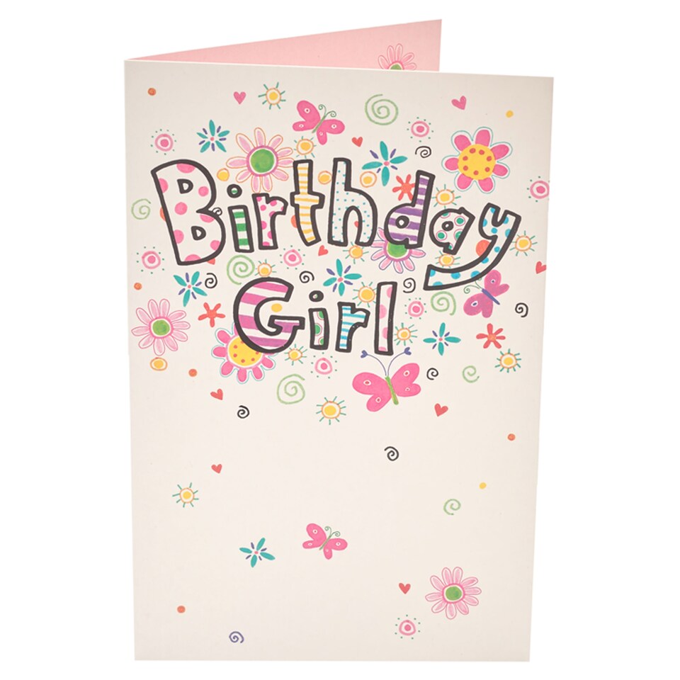 image 1 of Best Wishes Birthday Card Girl