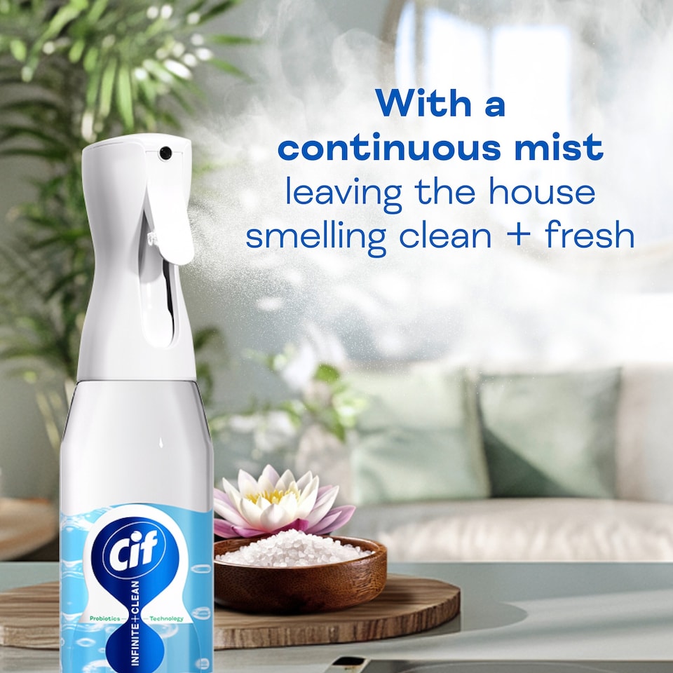 image 1 of Cif Infinite Clean All in One: Sensitive Lotus and Mineral Salts Spray 590ml