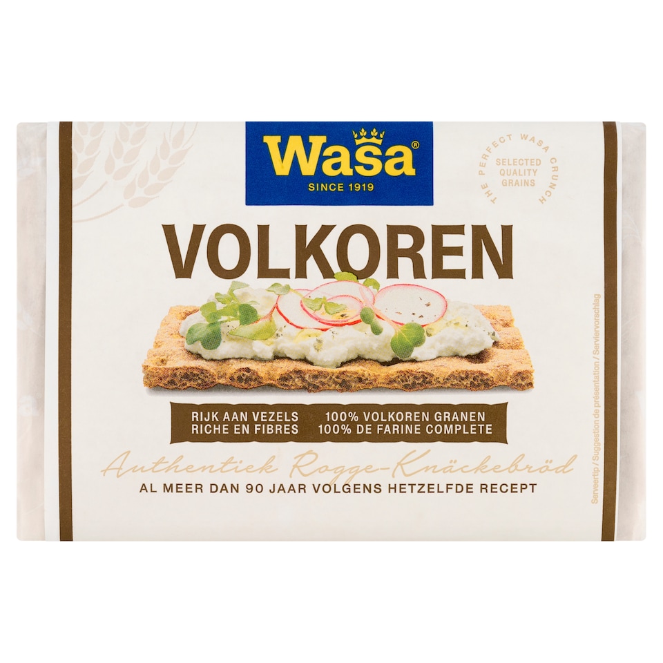 Obrázek 1 pro produkt Wasa Knäckebroty z celozrnné žitné mouky 260g