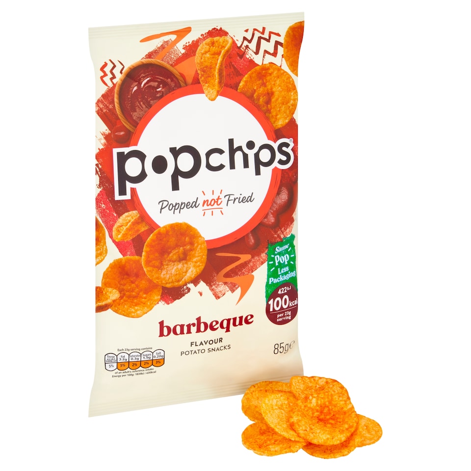 image 1 of Popchips Barbeque Sharing Crisps 85g