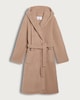 image 4 of F&F Fleece Textured Hooded Bear Ear Dressing Gown in Brown