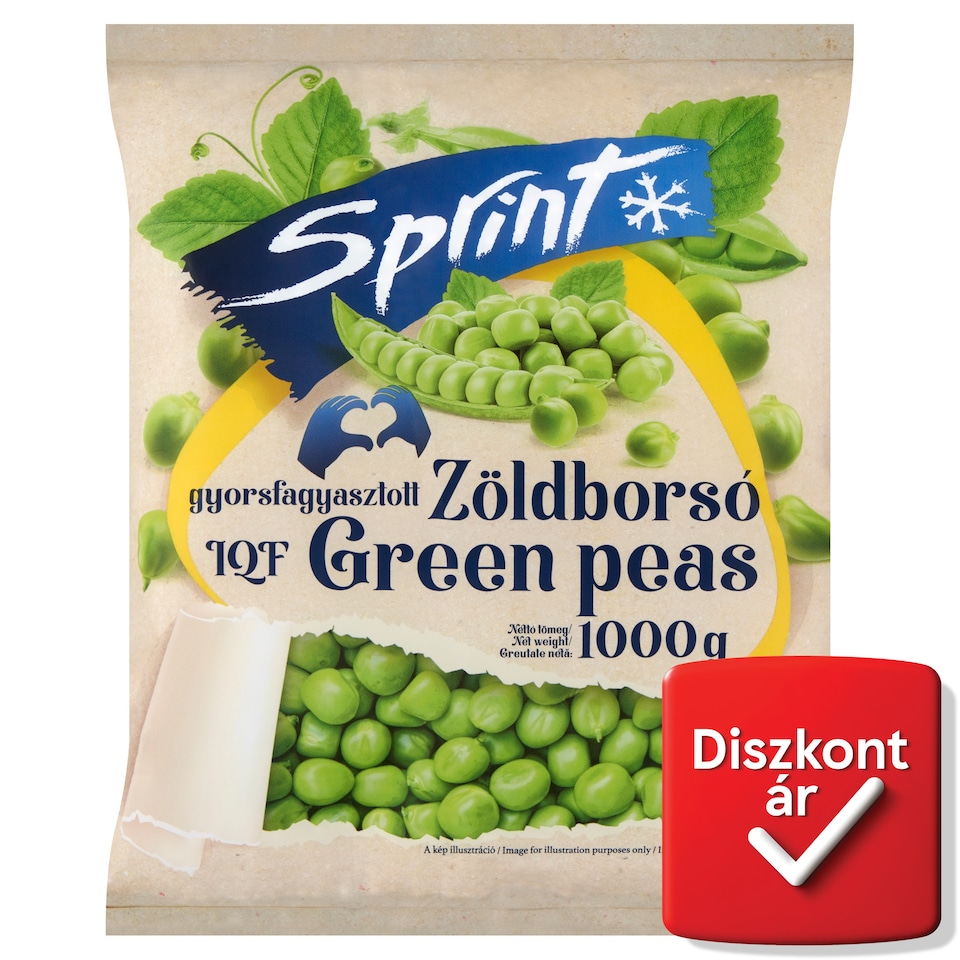 Sprint gyorsfagyasztott zöldborsó 1000 g