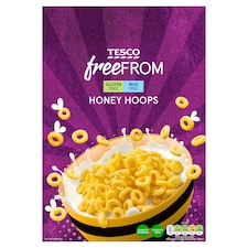 Tesco Free From Honey Hoops 300G.