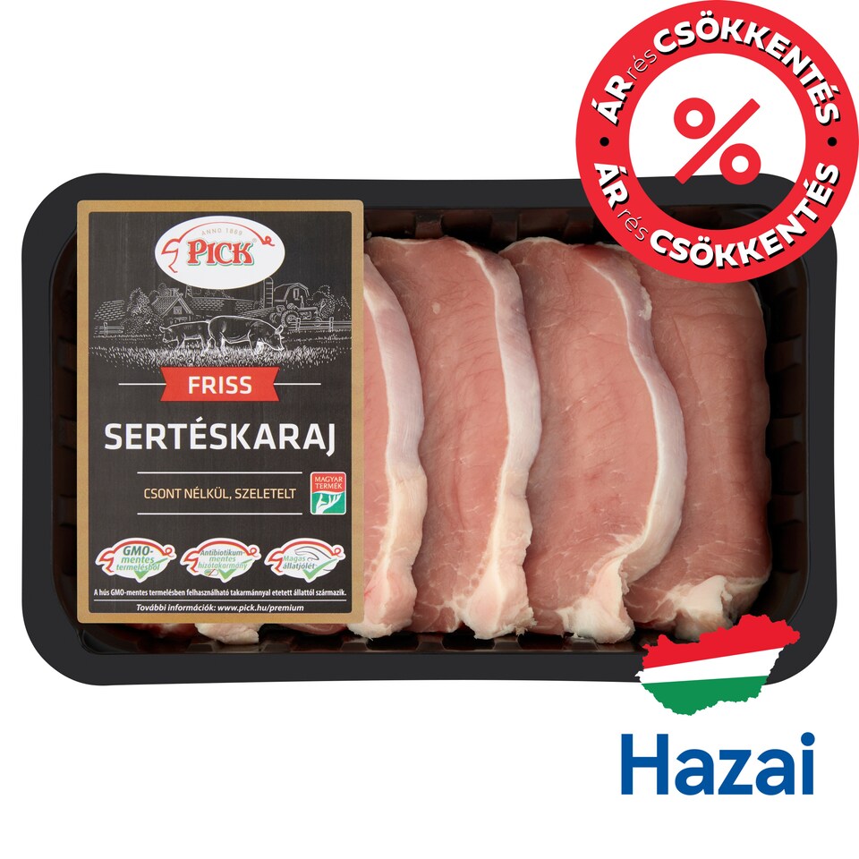 PICK Szeletelt sertéskaraj csont nélkül 500 g