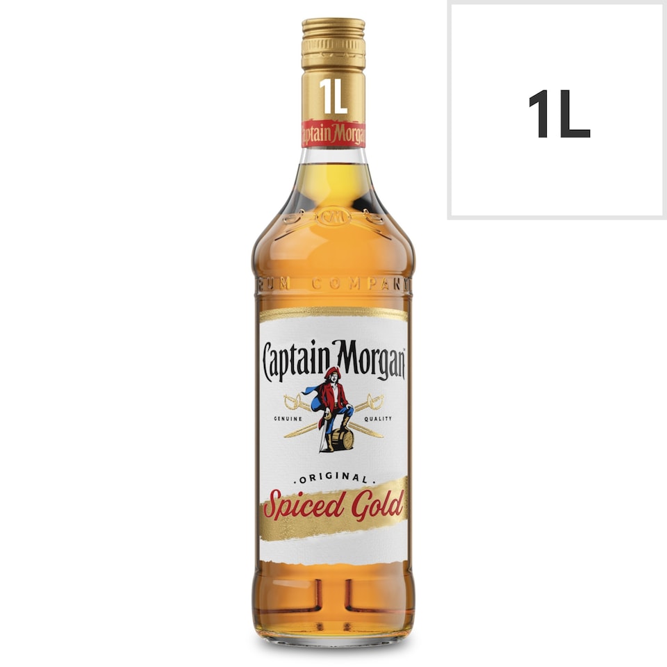 image 1 of Captain Morgan Original Spiced Gold Rum Based Spirit Bottle 35% 1L