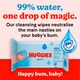 image 3 of Huggies Pure Baby Wipes 4 Pack 224 Wipes