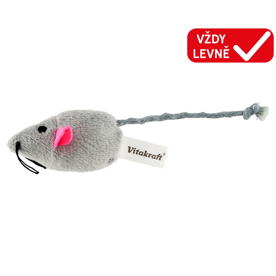 Obrázek 1 pro produkt Vitakraft Hračka myška chlupáč mix 5 cm