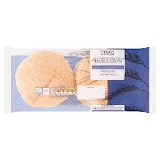 Tesco Seeded Large Burger Buns 4 Pack