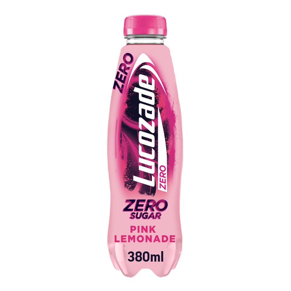Lucozade Energy Zero Pink Lemonade 380Ml