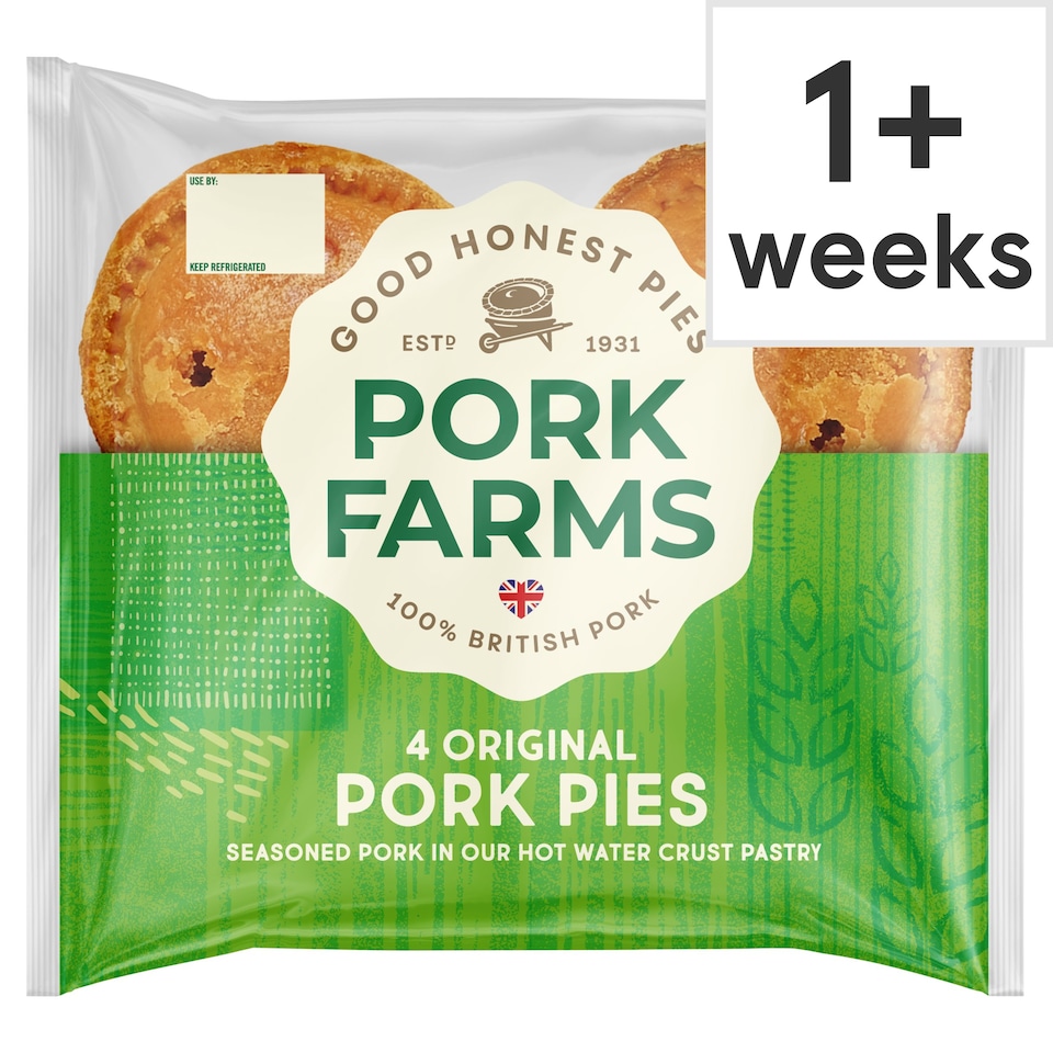 Pork Farms Original Pork Pies 4 Pack