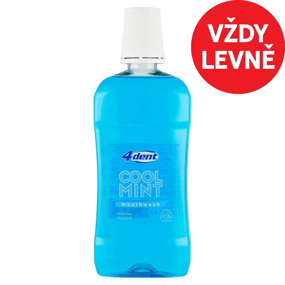 4Dent Cool Mint ústní voda 500ml