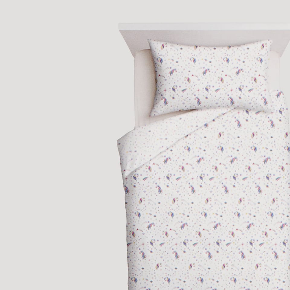 image 1 of Tesco Home Unicorn Bedset Duvet Set 140 x 200 cm