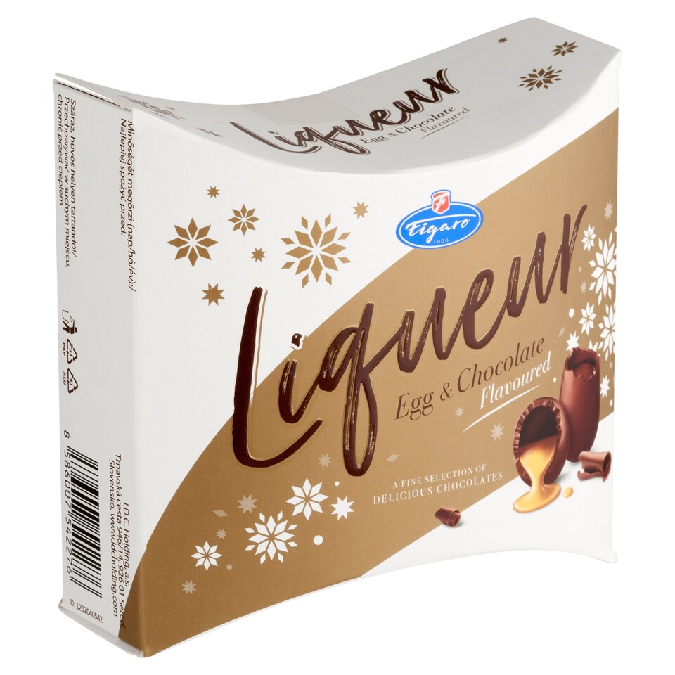 Figaro tojáslikőrös és csokoládélikőrös krémmel töltött tejcsokoládék 165 g