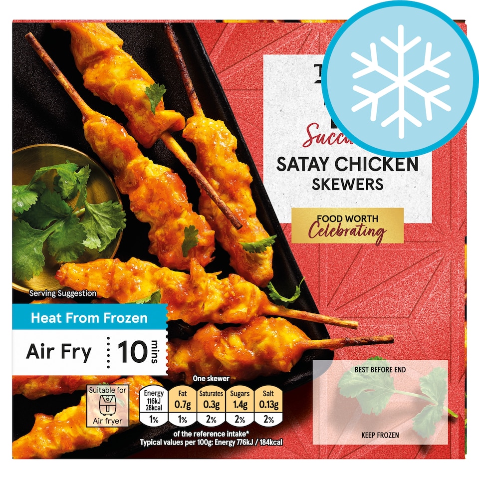 Tesco 10 Satay Chicken Skewers 180g